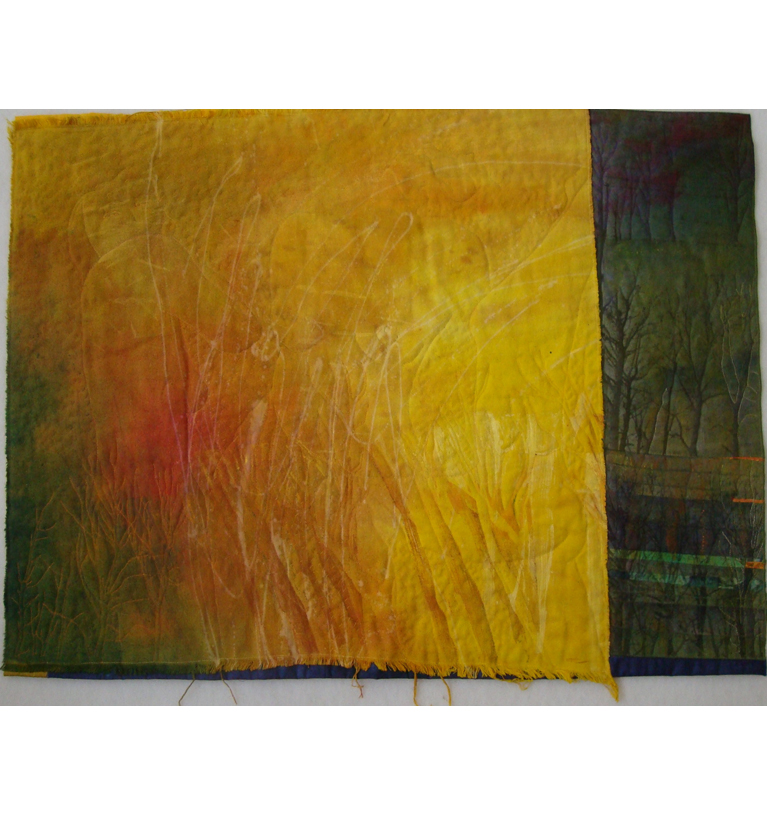 70 x 92 cm Leinen eingefärbt, BW, Holzdruck, Transfertechnik